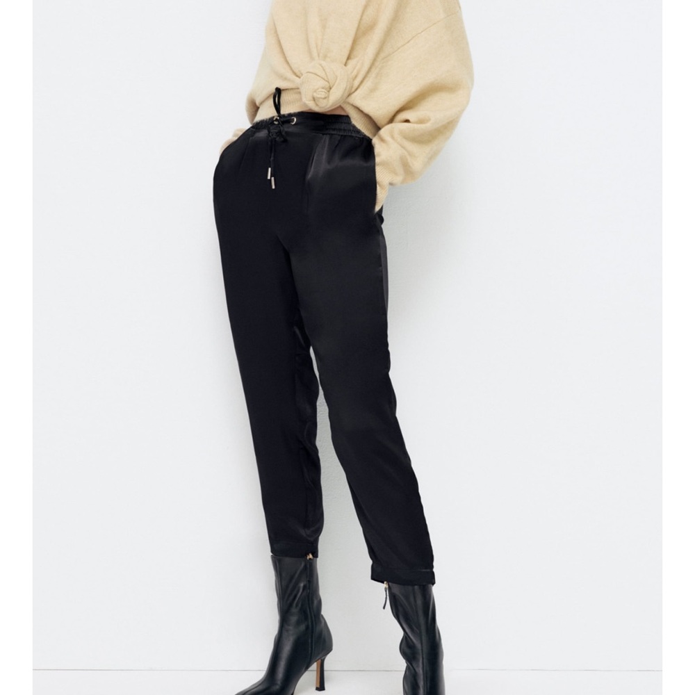 Zara Satin Pajama Pants